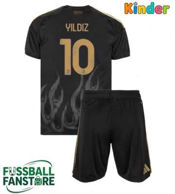 Juventus Kenan Yildiz #10 Replik 3rd trikot Kinder 2026-27 Kurzarm (+ Kurze Hosen)